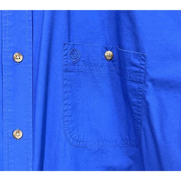 Wrangler George Strait Collection Royal Blue Button Down Long Sleeve Shirt XL - Picture 3 of 6